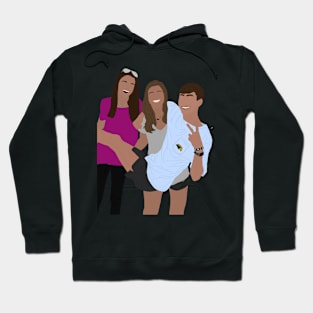 Zach, Kayla, & Haley! Sticker Hoodie